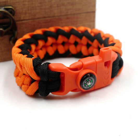 Waterproof Outdoor Survival Tools Handmade Paracord Bracelet for Camping Survival Climbing