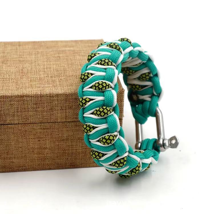 Outdoor Multifunctional Reflection Survival Bracelet Paracord Braided Rope Men Camping EDC Tool Emergency SOS