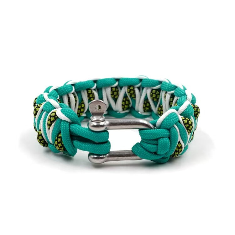 Outdoor Multifunctional Reflection Survival Bracelet Paracord Braided Rope Men Camping EDC Tool Emergency SOS