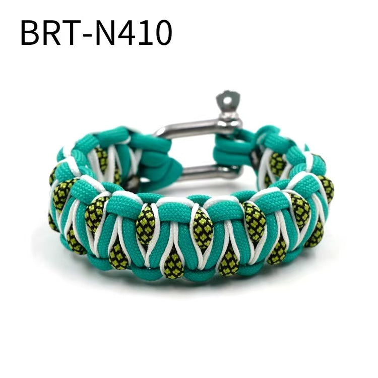 Outdoor Multifunctional Reflection Survival Bracelet Paracord Braided Rope Men Camping EDC Tool Emergency SOS