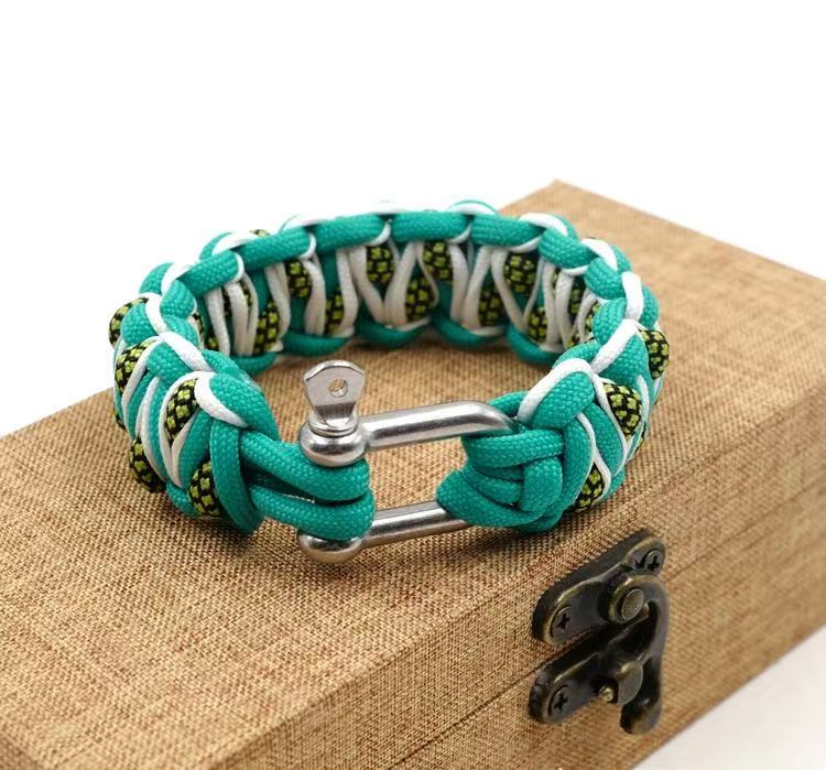 Outdoor Multifunctional Reflection Survival Bracelet Paracord Braided Rope Men Camping EDC Tool Emergency SOS