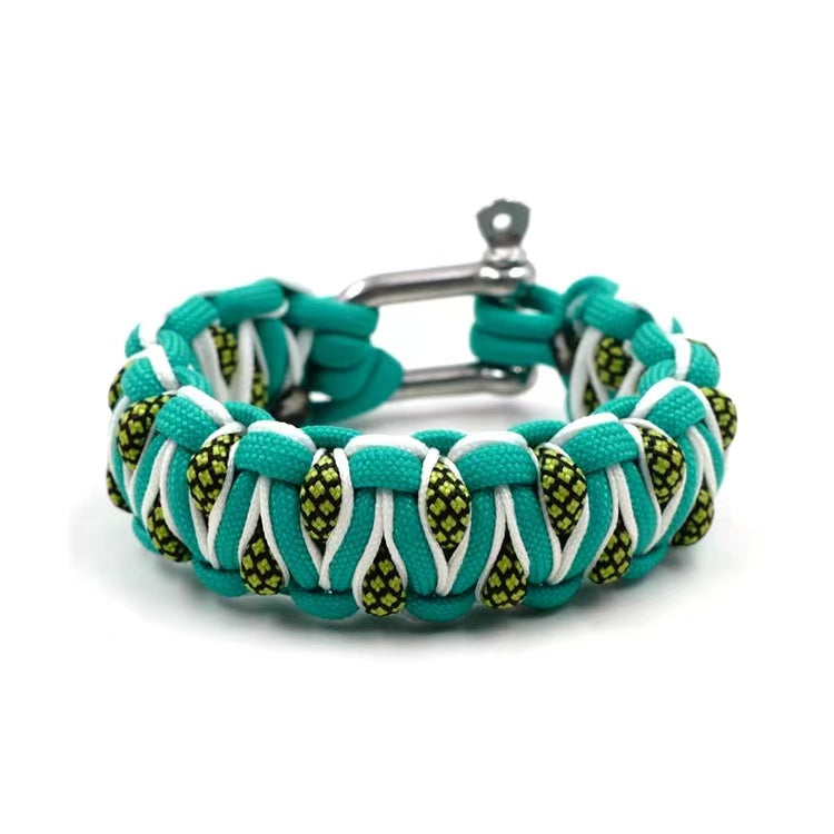Outdoor Multifunctional Reflection Survival Bracelet Paracord Braided Rope Men Camping EDC Tool Emergency SOS